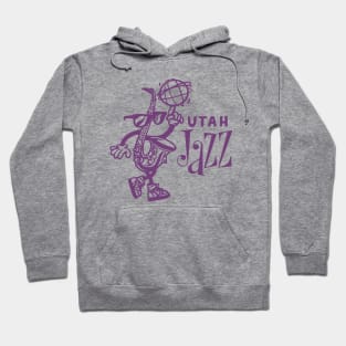 Bootleg Jazz Mascot - Simple Purple Design Hoodie